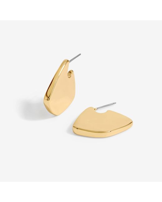 Jon Richard Metallic Plated Angular Polished Earrings