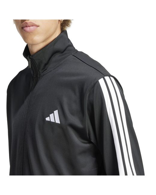 Adidas Black 3-stripes Fleece Tracksuit for men
