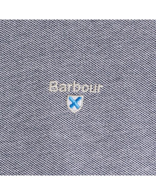 Barbour Blue Sports Polo Mix Shirt for men