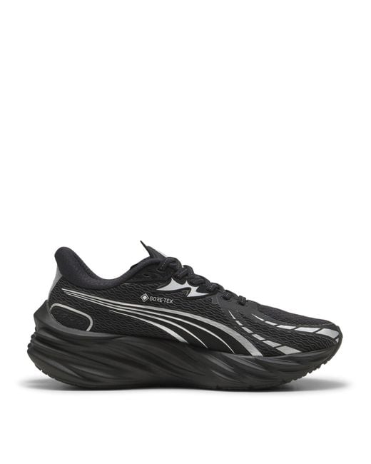 PUMA Black Velocity Nitroâ 4 Gore-Texâ Waterproof Road Running Shoes