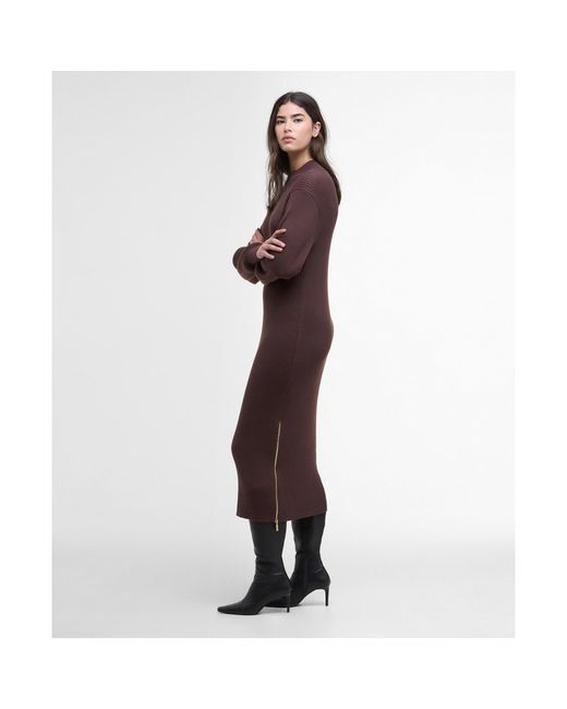 Barbour Brown B.Intense Kaia Knitted Jumper Dress