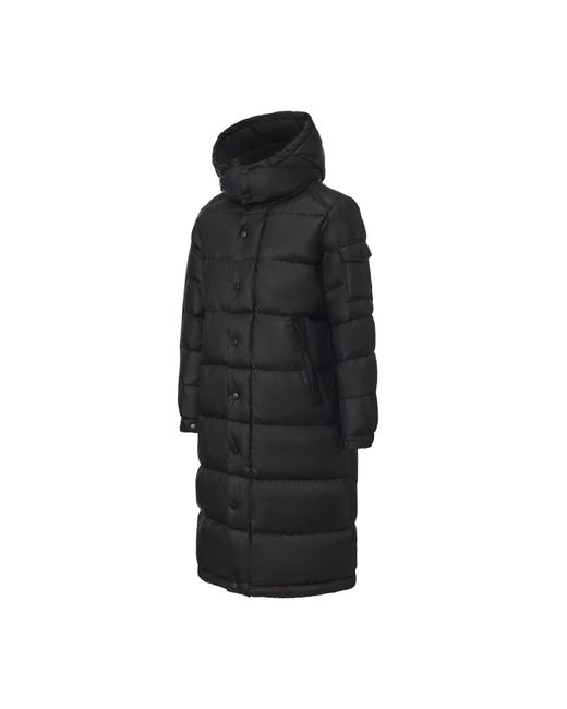 Firetrap Black Duck Down Knee Length Hooded Down Jacket