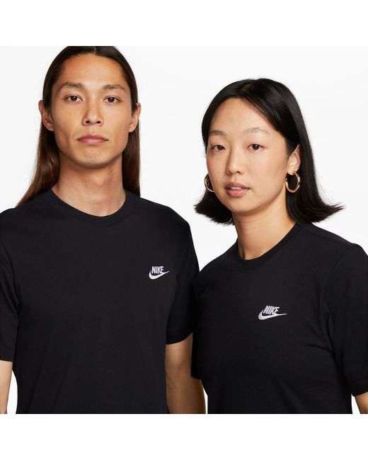 Nike Black Sportswear Club T-Shirt for men