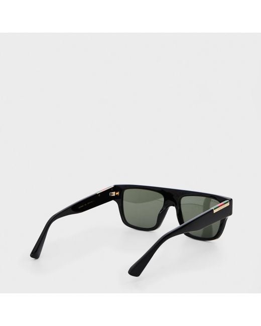 Gucci Gray Uv Protection Rectangle Sunglasses for men
