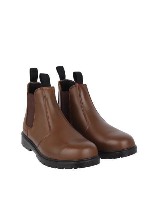 Dunlop Brown Portland Steel Toe Cap Boots for men