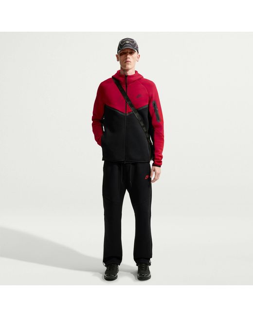 Nike Red Tech Fleece Hoodie for men