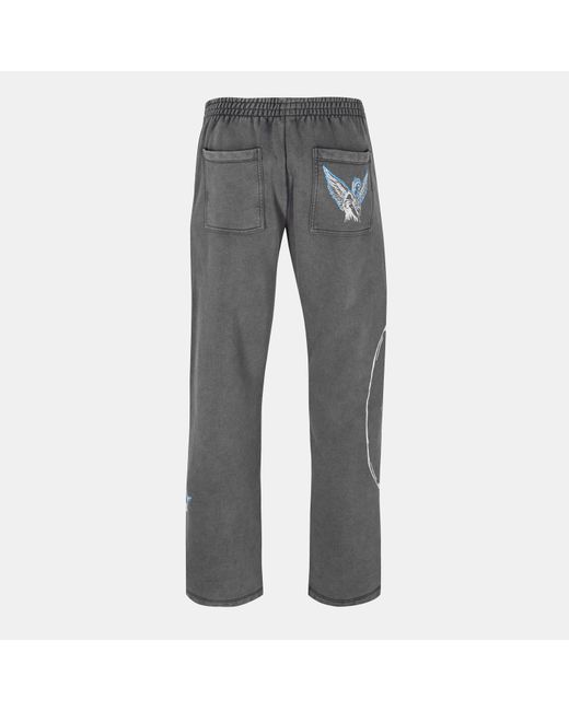 Represent Gray Rep Legacy Closed Hem Fleece Joggers for men