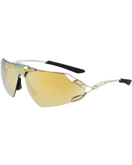 Nike Yellow Zeus Edge Wrap Sunglasses