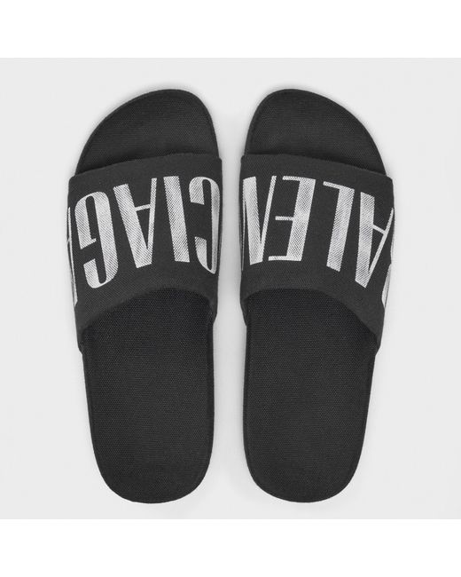 Balenciaga Black Water Ready Pool Sliders for men