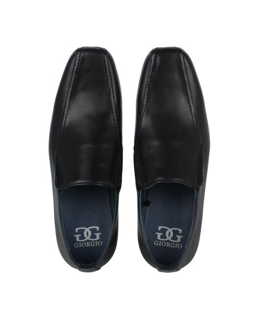 GIORGIO Black Bourne Slip On Shoe for men