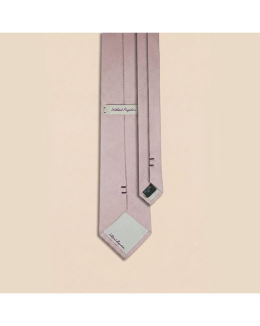Without Prejudice Natural Allegra Silk Texture Tie for men