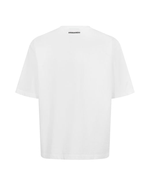 DSquared² Gray Oversized T-Shirt for men