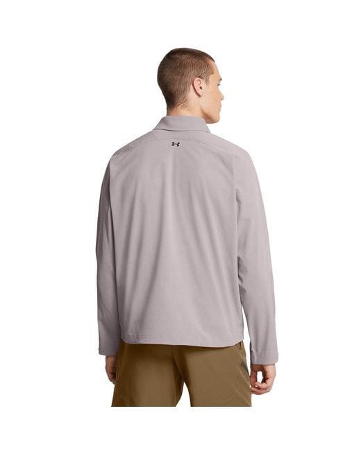 Under Armour Gray Vented Midweight Bomber Jacket for men