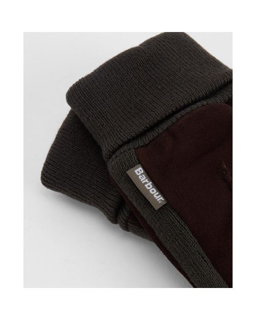 Barbour Black Magnus Gloves for men