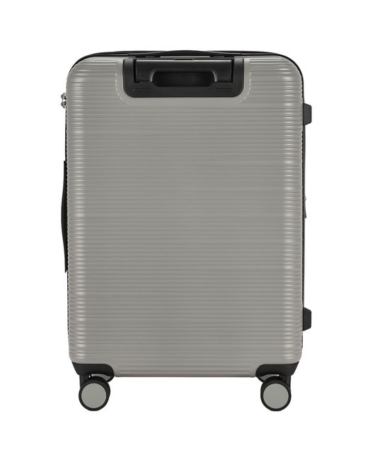 Pierre Cardin Gray Arles Expandable Suitcase Hard Shell 4 Wheel