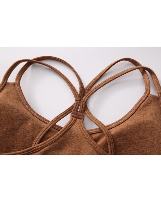 La Gear Brown Seamless Bra