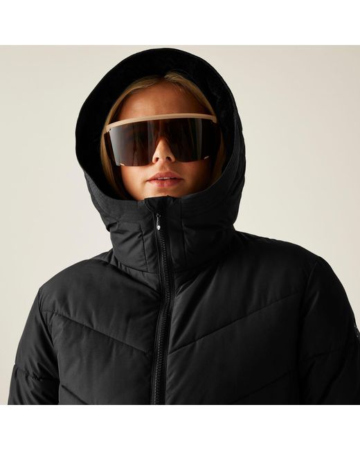 Dare 2b Black Striking V Ared 15/15 High Warmth Padding Swarovski Crystal Insulated Waterproof Jacket