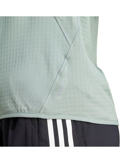 Adidas Blue Ultimate High Visibility Half Zip Performance Tracksuit Top