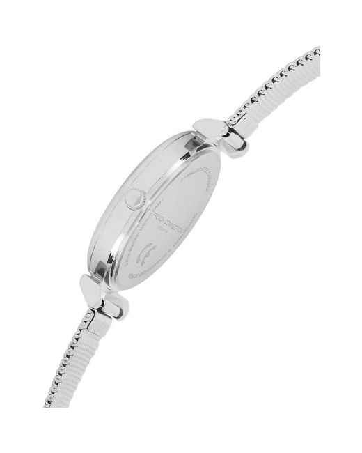 French Connection Metallic Case Round Shape Strap Quartz Watch