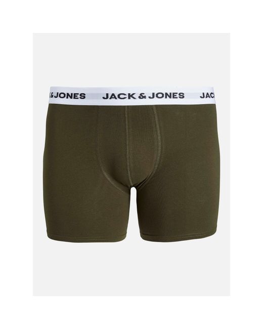 Jack & Jones White Basic 5 Pack Trunks for men