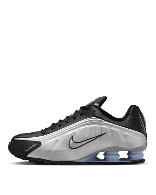 Nike Gray Shox R4 Low Trainers for men
