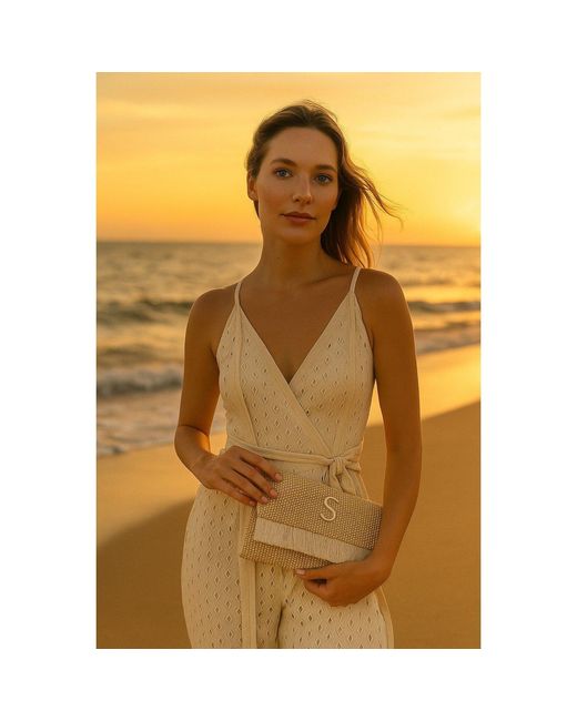 Sorena Natural Clutch Bag