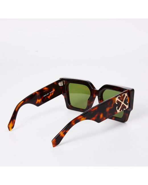 Off-White c/o Virgil Abloh Brown Manchester Sun 53 Square Sunglasses