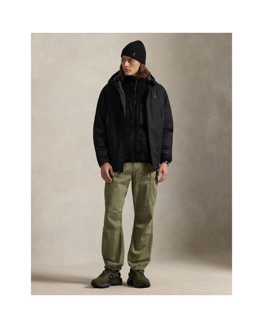 Polo Ralph Lauren Black Heavy Eastland Jacket Windbreaker for men