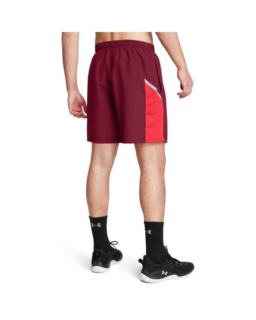 Under Armour Red Utility Performance Gym Shorts for men