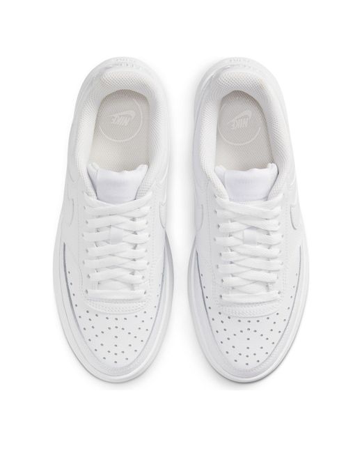 Nike White Court Vision Alta Leather Trainers