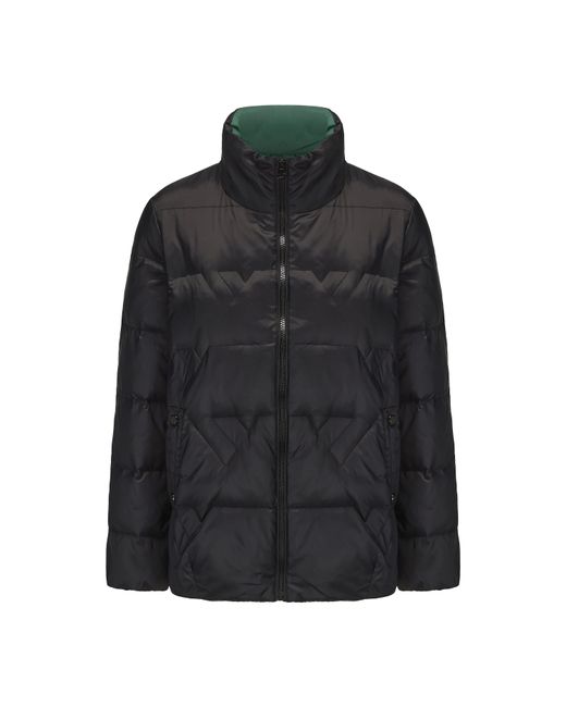 Firetrap Black Short Duck Down Funnel Neck Long Sleeve Down Jacket
