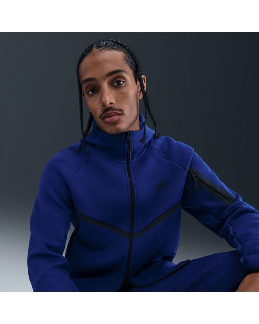 Nike Blue Tech Fleece Hoodie for men