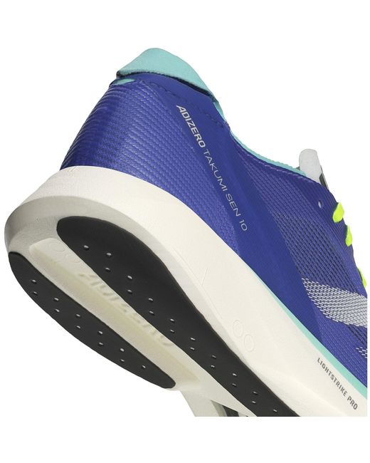 Adidas Blue Adizero Takumi Sen 10 Running Shoes