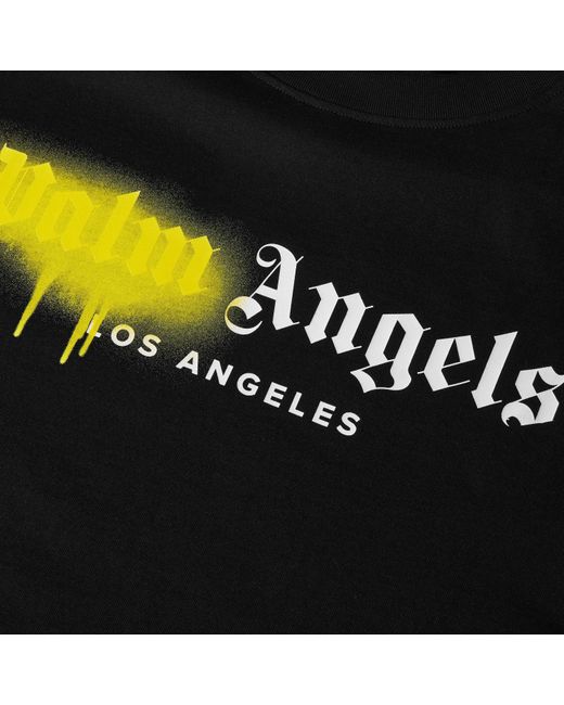 Palm Angels Black Spray T-Shirt for men
