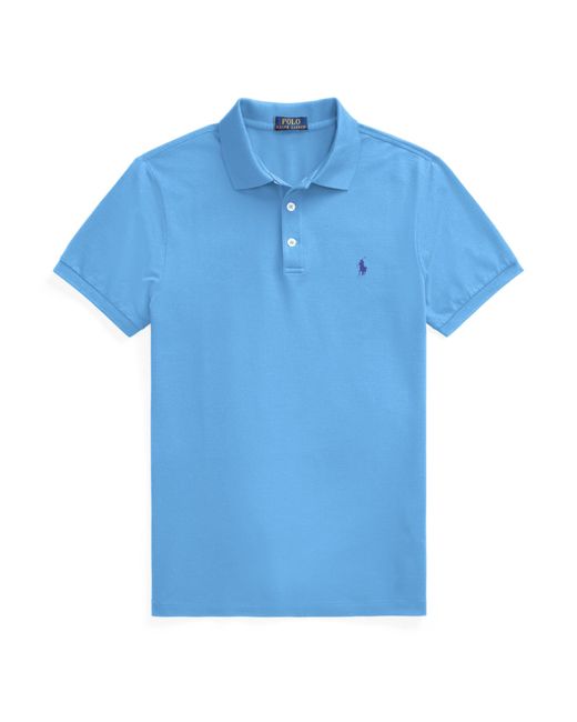 Polo Ralph Lauren Blue Custom Slim Short Sleeve Shirt for men