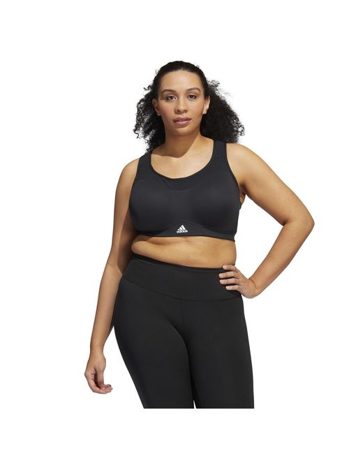 Adidas Black Tlrd Impact Training High-Support Bra (Plus Size)