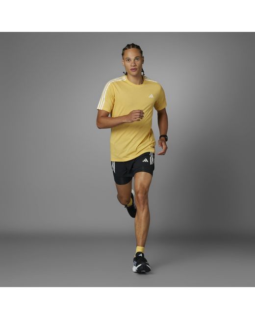 Adidas Black Own The Run 3 Stripes 2 for men