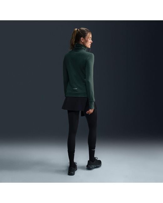 Nike Green Swift Element Long Sleeve Running Top