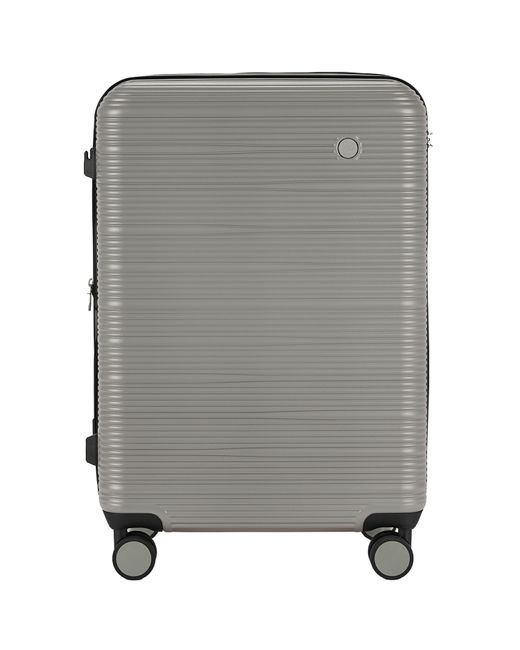 Pierre Cardin Gray Arles Expandable Suitcase Hard Shell 4 Wheel