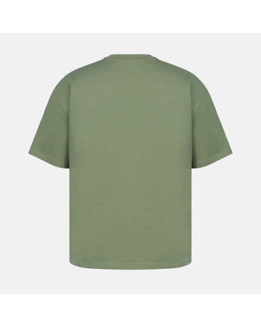 Jack Wills Green Jw Boxy Tee Cotton Short Sleeve Fit T-Shirt for men