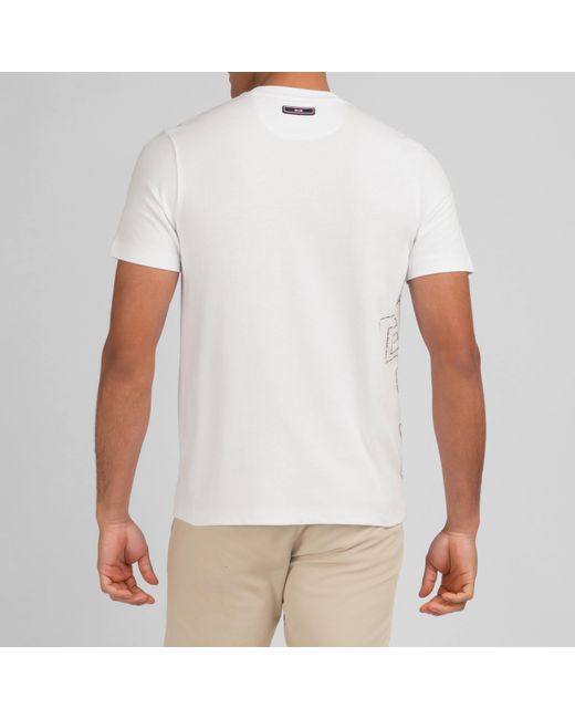 Eden Park White T-Shirt With Print for men
