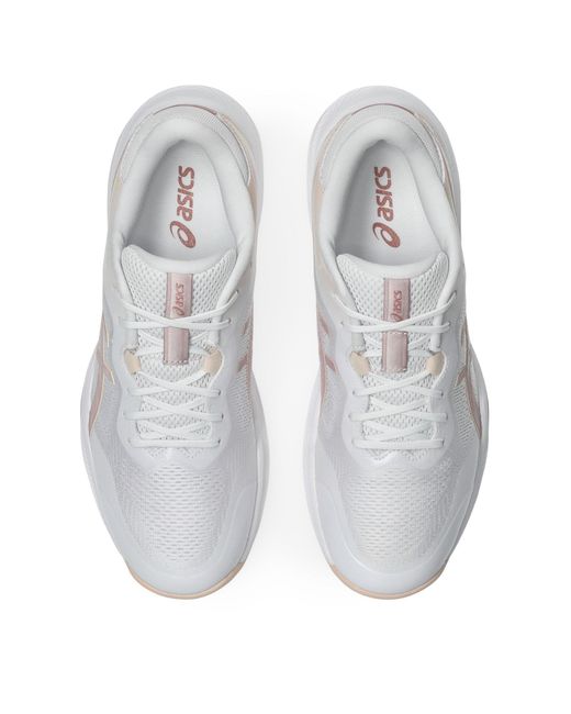 Asics White Netburner Shield Ff Netball Shoes
