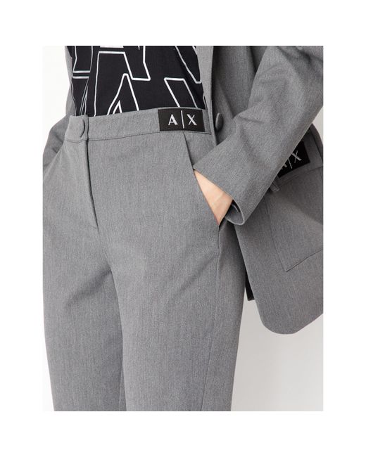 ARMANI EXCHANGE Gray Ax Trousers