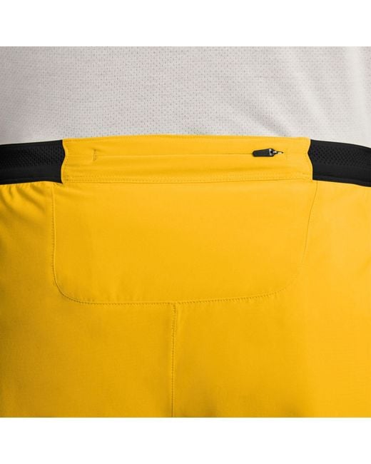 Nike Yellow Aero 4 Inch Shorts for men