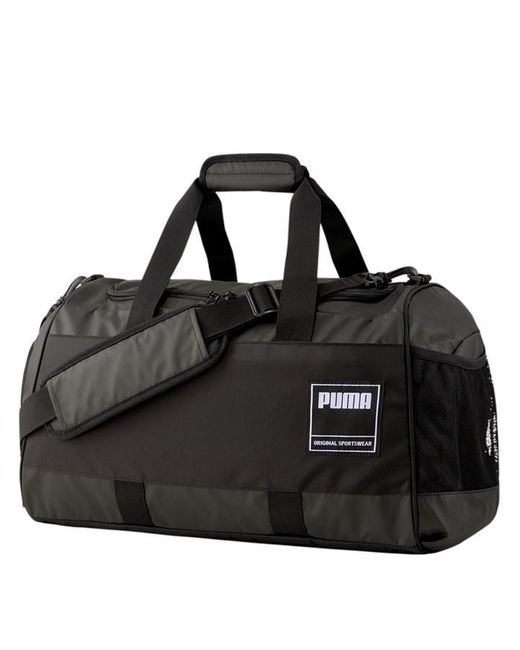 PUMA Black Gym Duffle M Bag for men