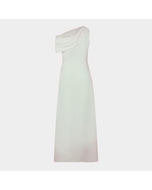 Jarlo White Annalee Floor-Length Ball Gown