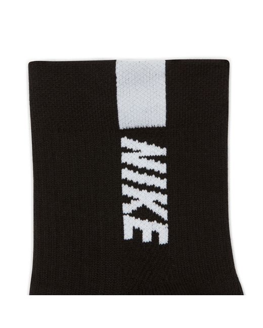 Nike Black Ankle 2 Pack Running Socks