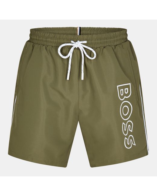 Boss Green Swim Shorts With Logo Detail (Stormfish) for men