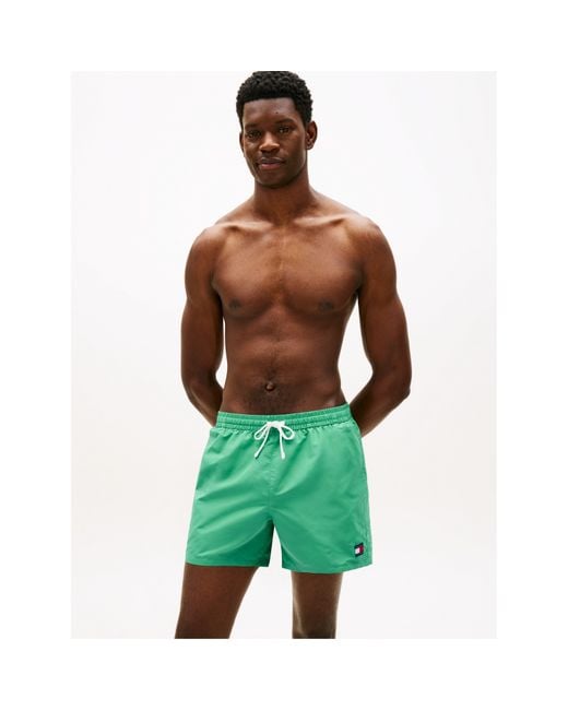 Tommy Hilfiger Green Tj Medium Drawstring Swim Shorts for men