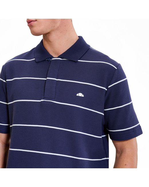 Ellesse Blue Short Sleeve Polo Shirt for men